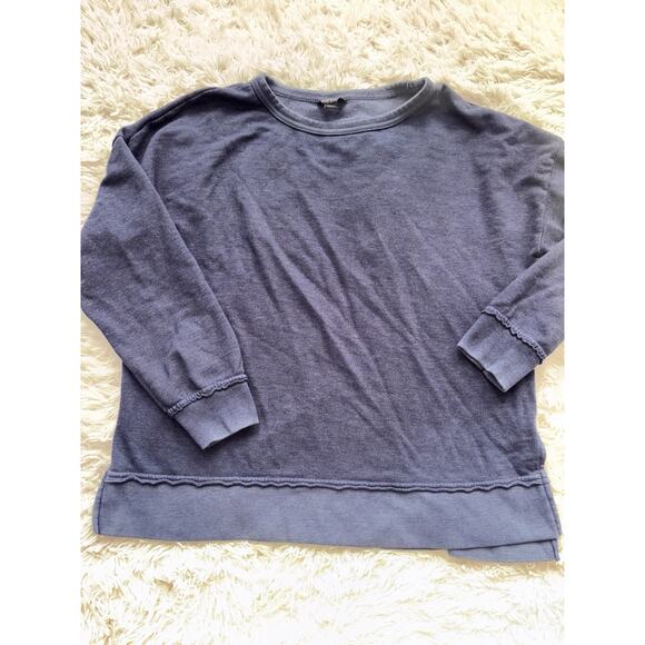 Buffalo David Bitton Women's Soft Cozy Crewneck Sweatshirt M Pullover Top Navy - Picture 3 of 5